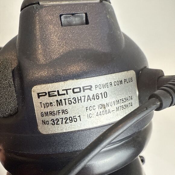 *READ* 3M Peltor Power-com Plus MT53H7A4610 POWERS ON *UNTESTED* USED - Picture 5 of 7